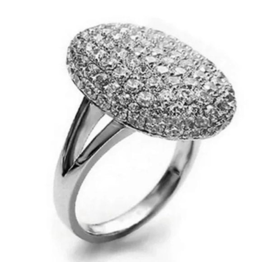 NEW BELLA 925 STERLING SILVER DIAMOND RING, CUTE RING, SHINY RING. - Picture 5 of 7
